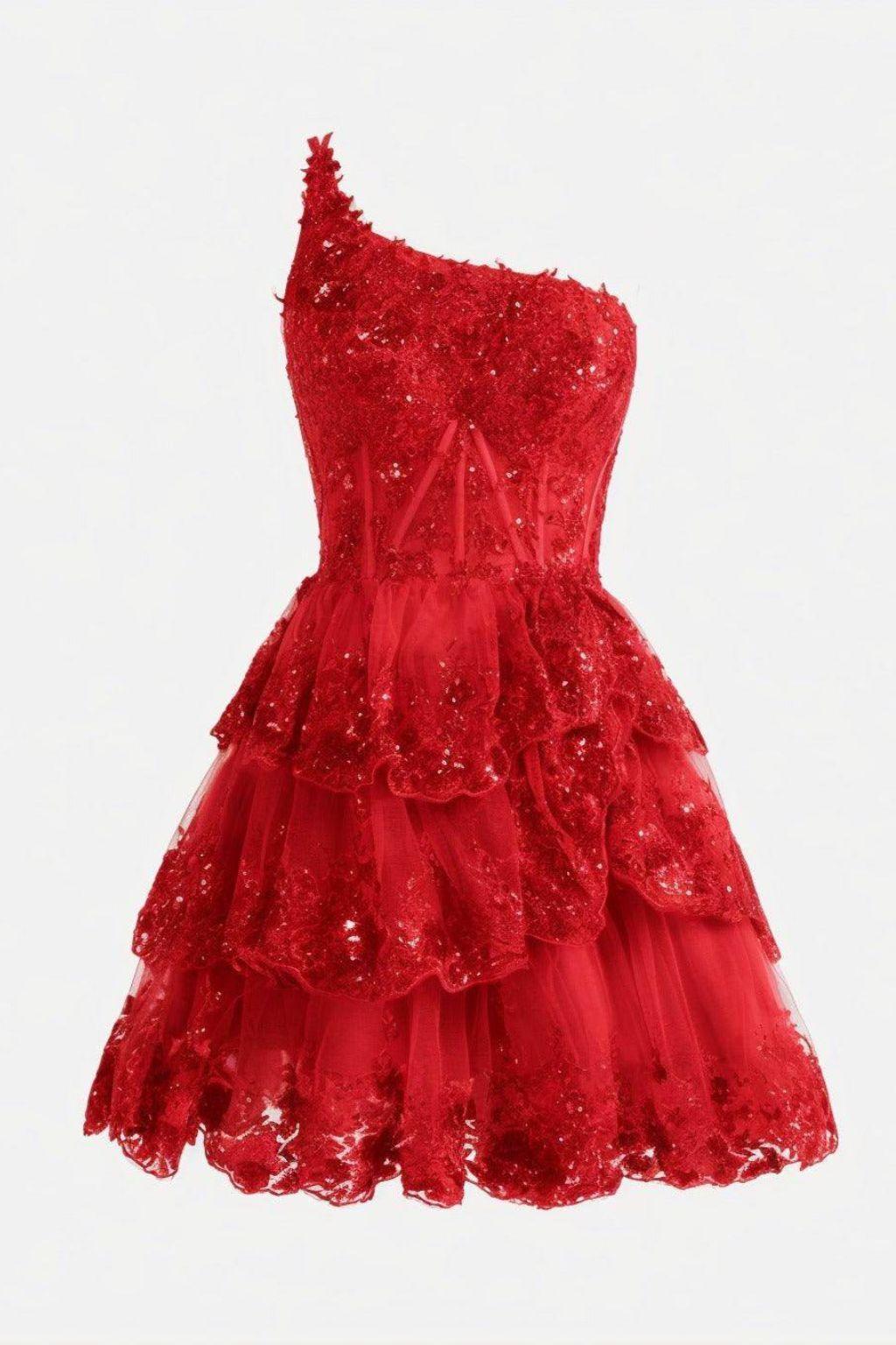 A-line Short Mini Tulle Prom Dress CS0420