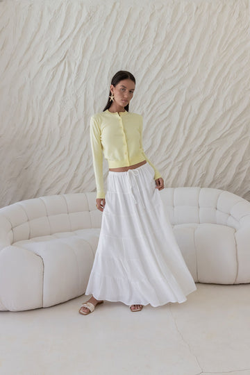 Cardi Season Long Sleeve Cardigan Yellow