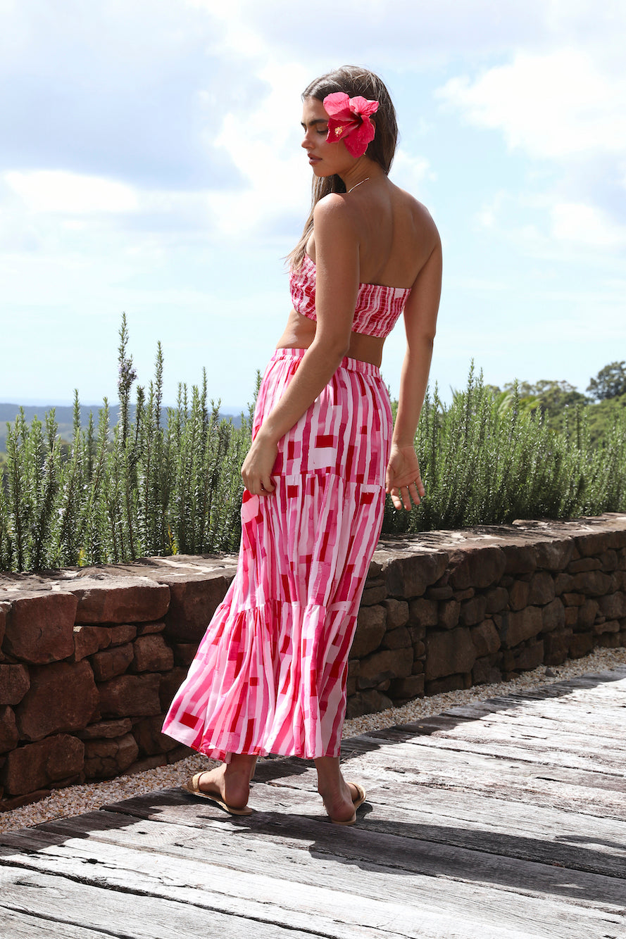 Platonic Maxi Skirt Pink