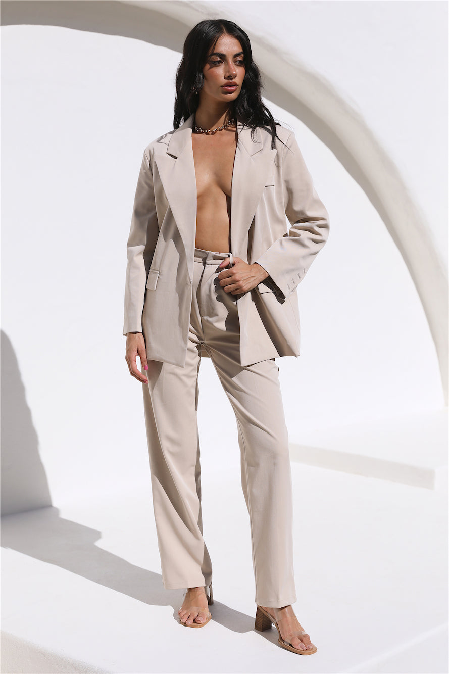 Twin Flame Pants Beige