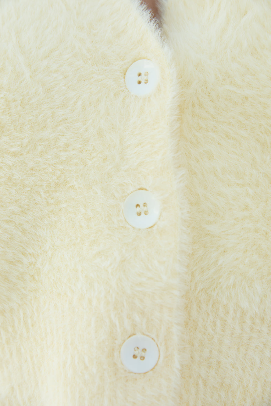 By The Fire Cardigan Yellow