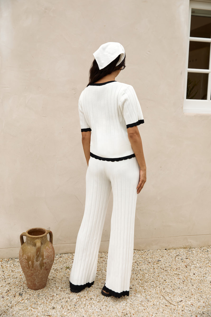 Colder Days Knit Top White