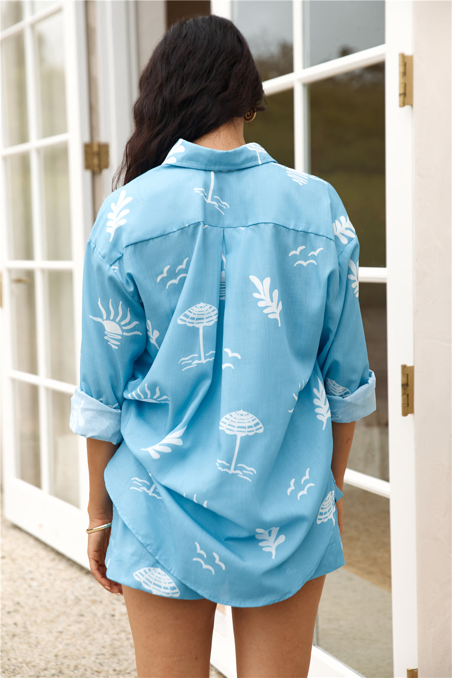 Surfers Paradise Shirt Blue