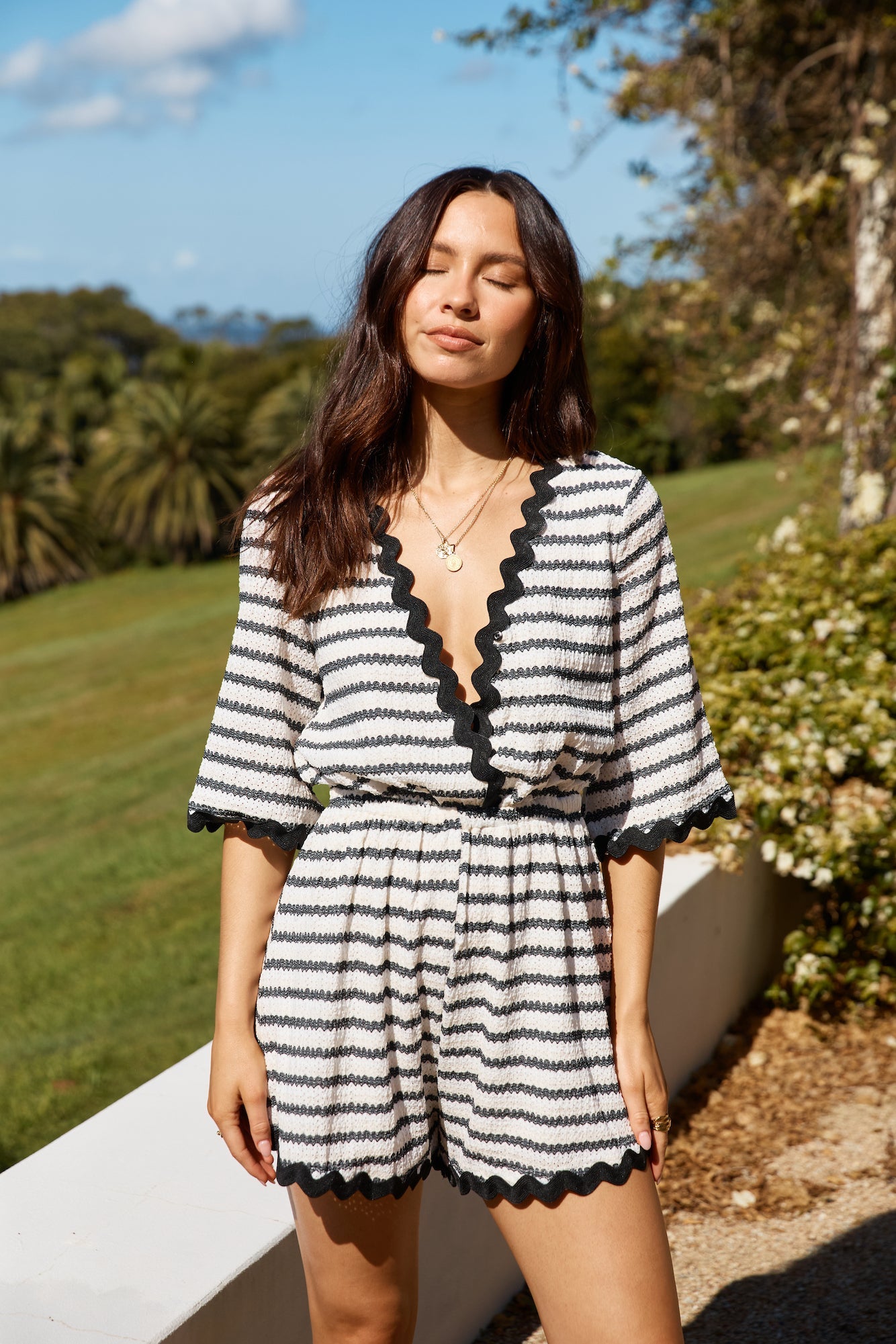 Reset and Recharge Romper Black
