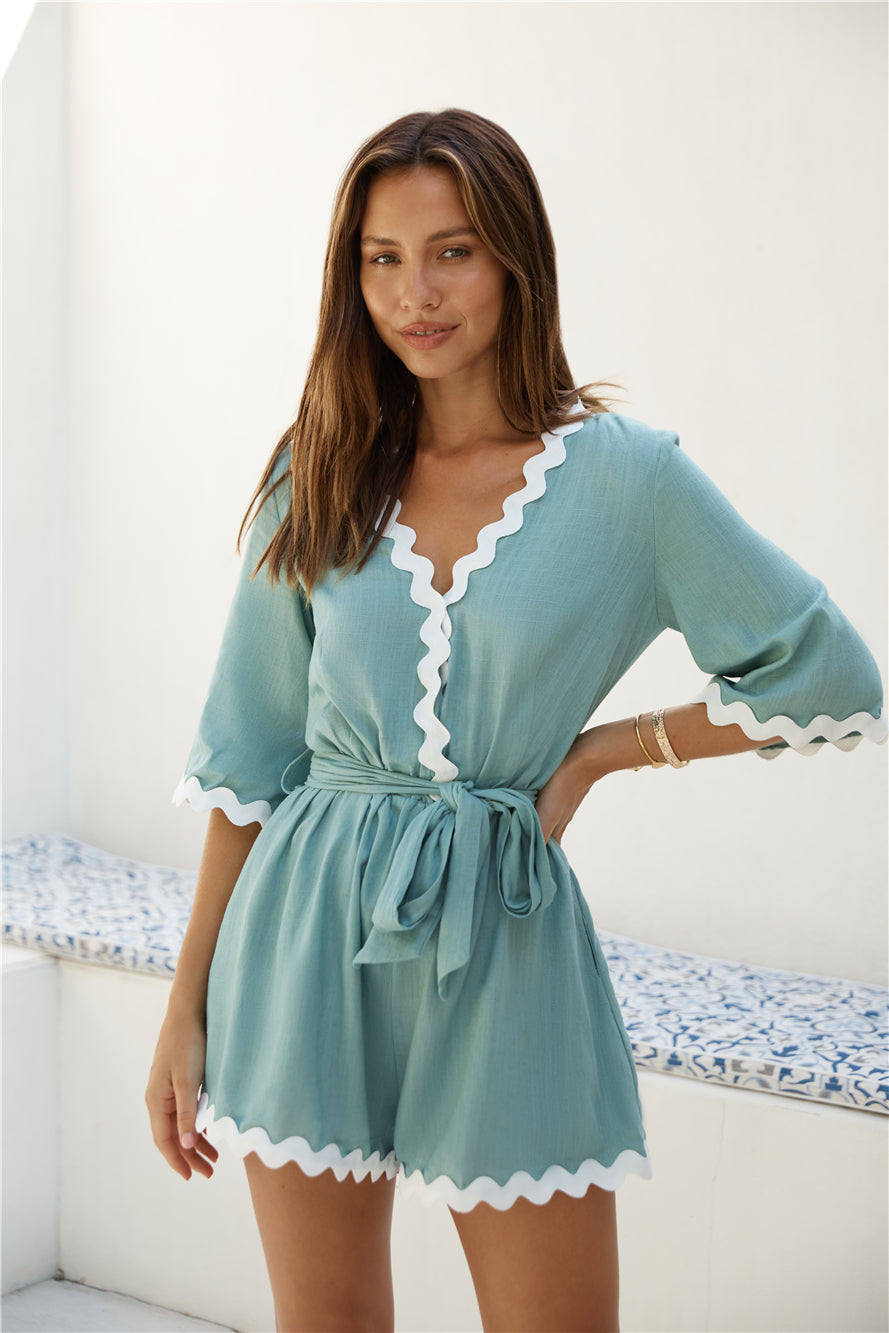 Midday Mood Romper Green