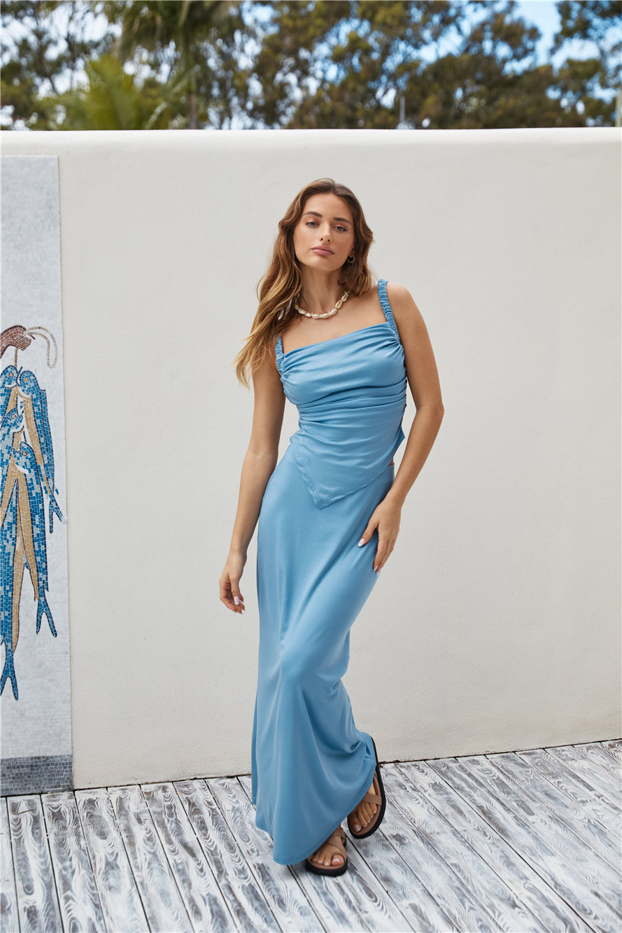 Girls Night Maxi Skirt Blue
