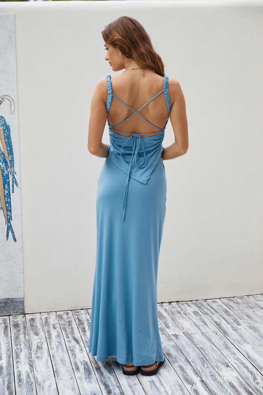 Girls Night Maxi Skirt Blue
