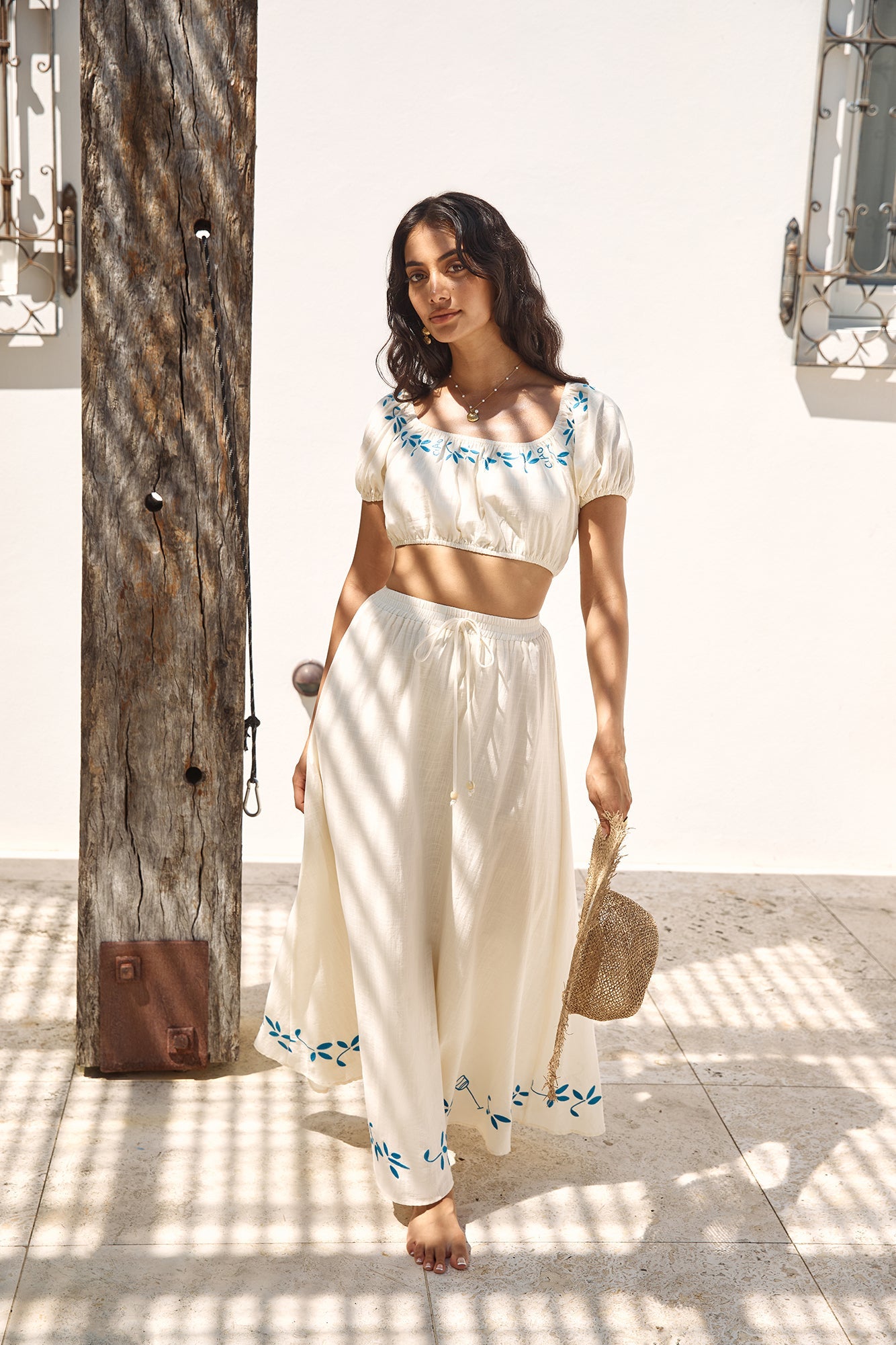 Ciao Bella Crop Top Beige