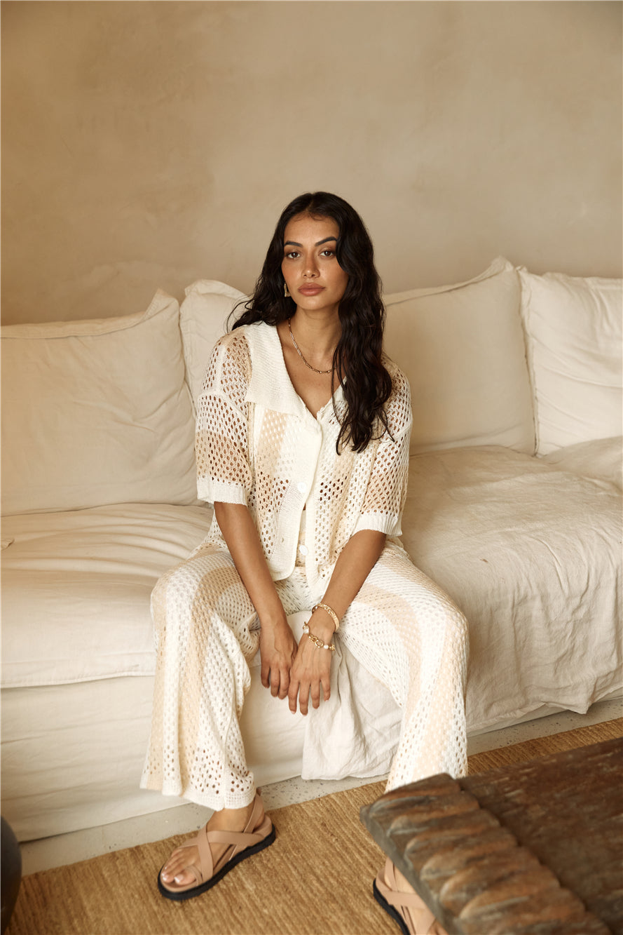Cusp Of Wander Crochet Set Beige