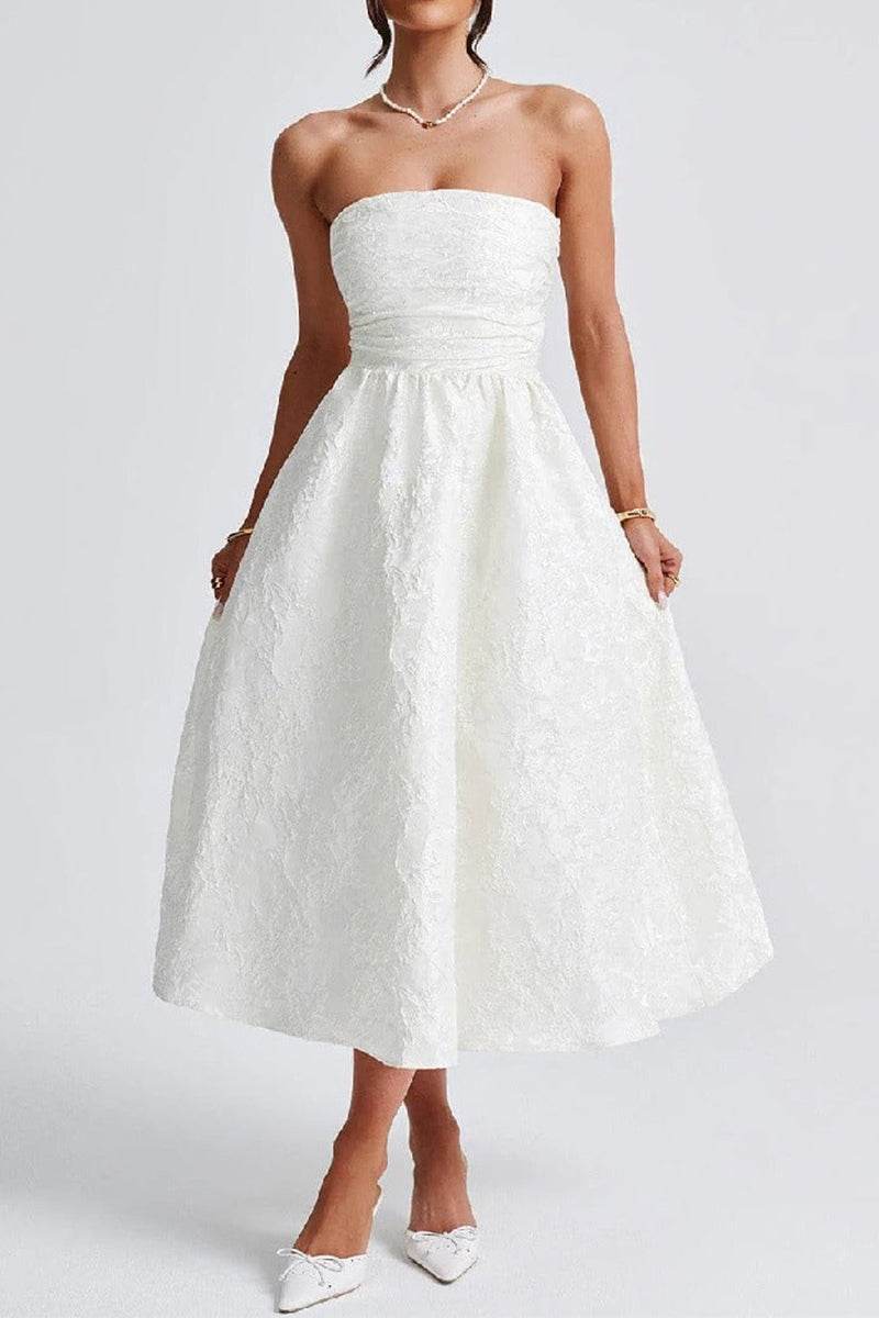 A-Line Midi Jacquard Dress 885712252250