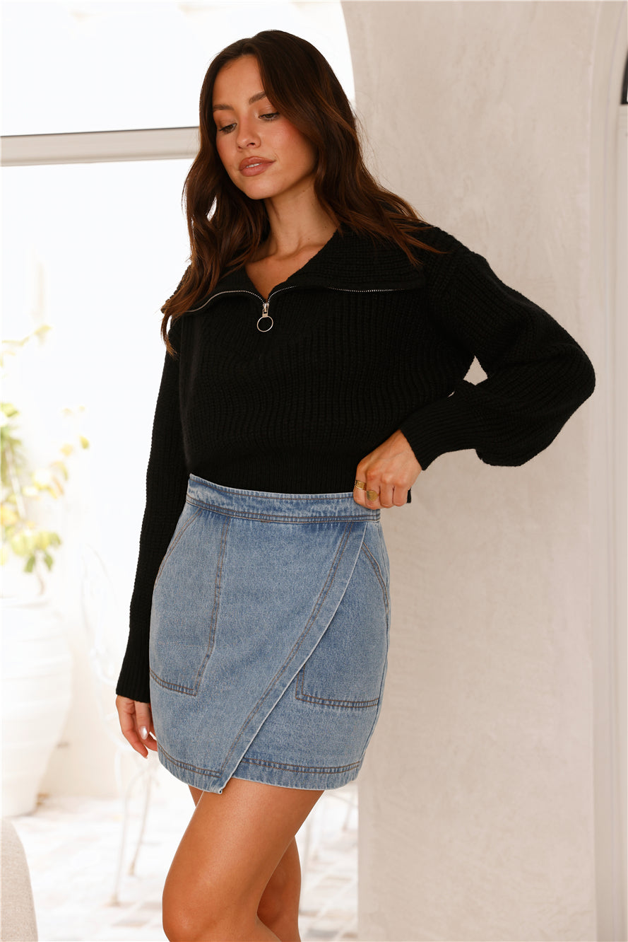Noelle Knit Jumper Black