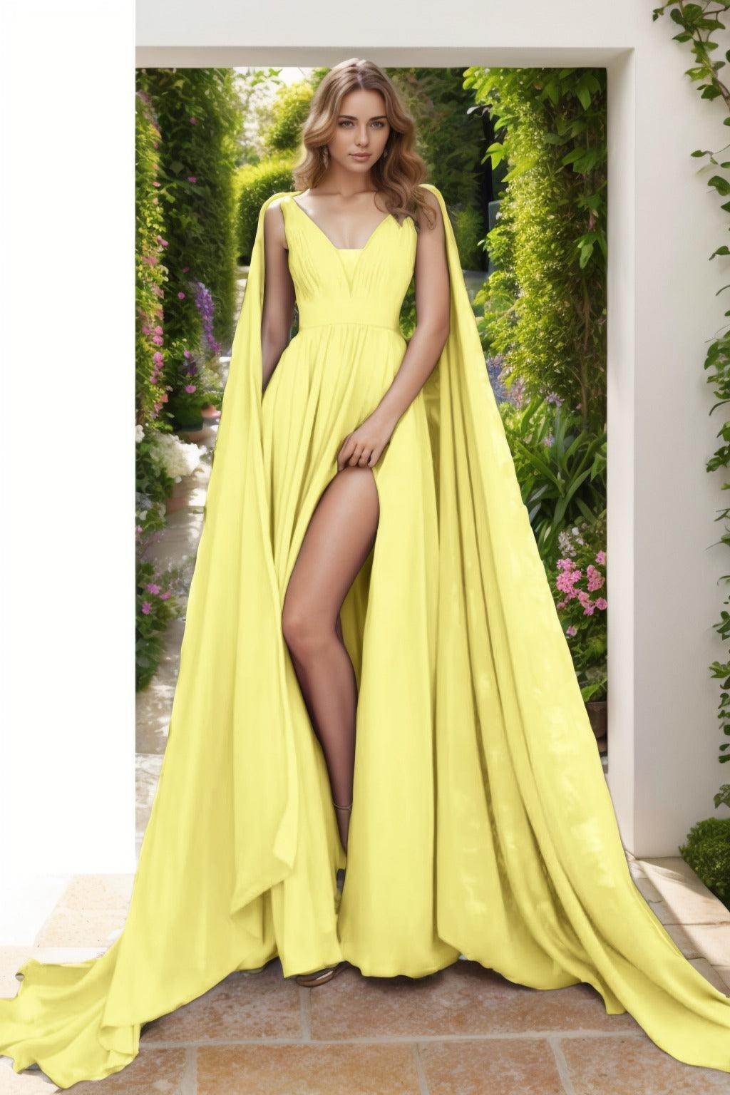 A-Line Floor Length Chiffon Prom Dress CS0454