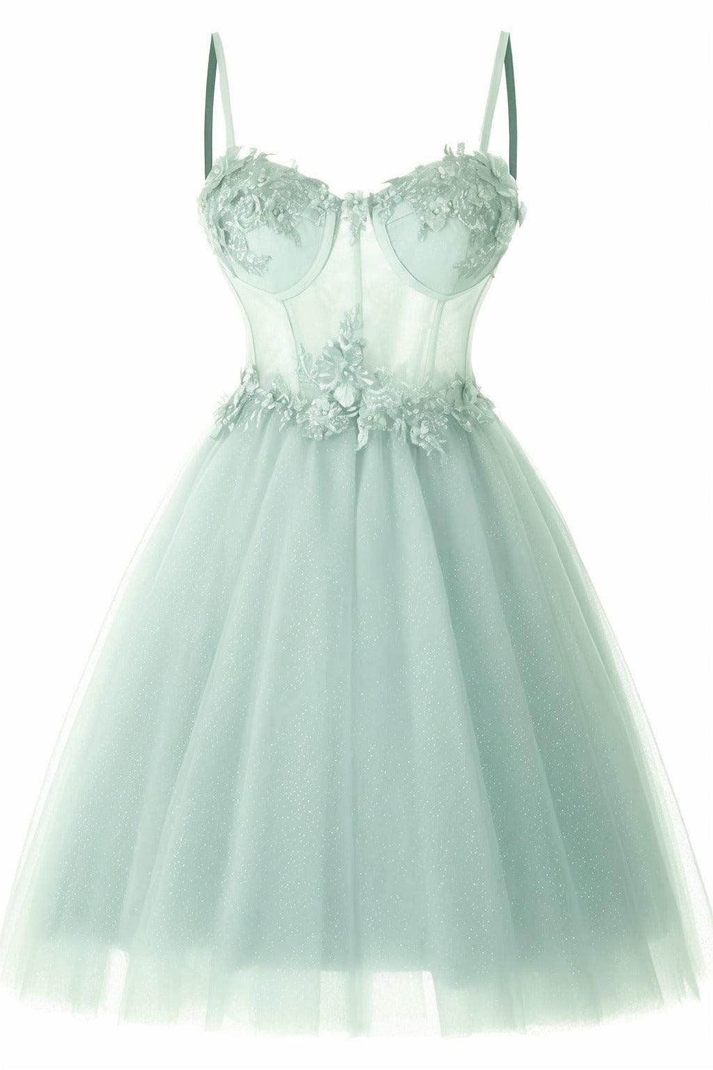 A-Line Short-Mini Tulle Prom Dress CS0400