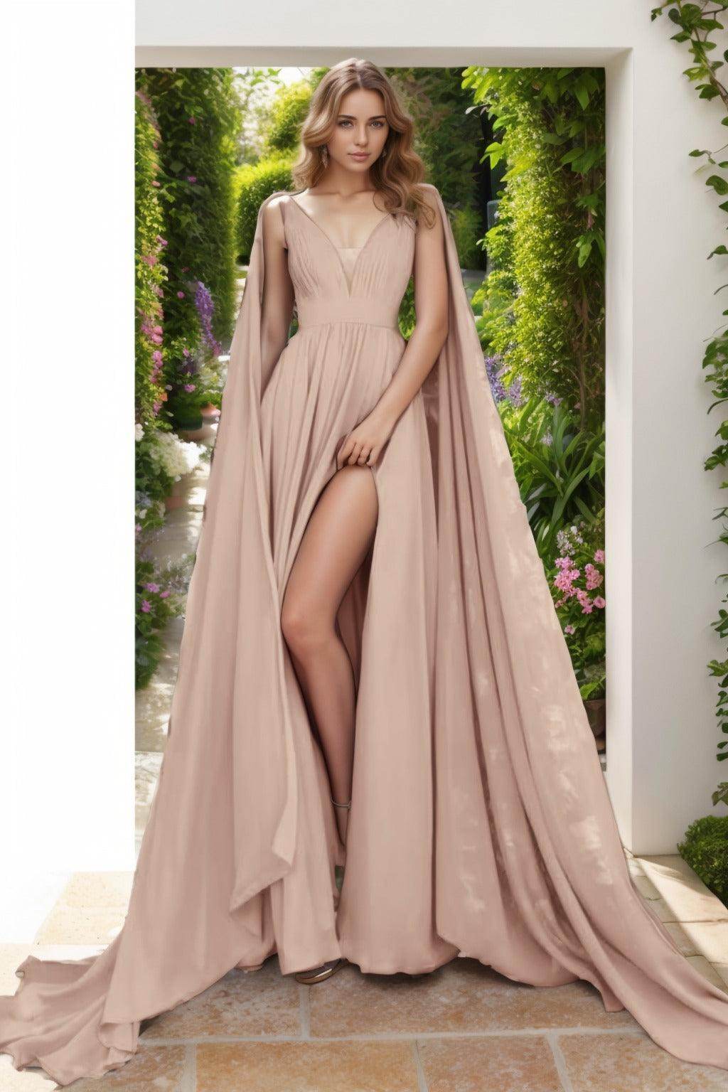 A-Line Floor Length Chiffon Prom Dress CS0454