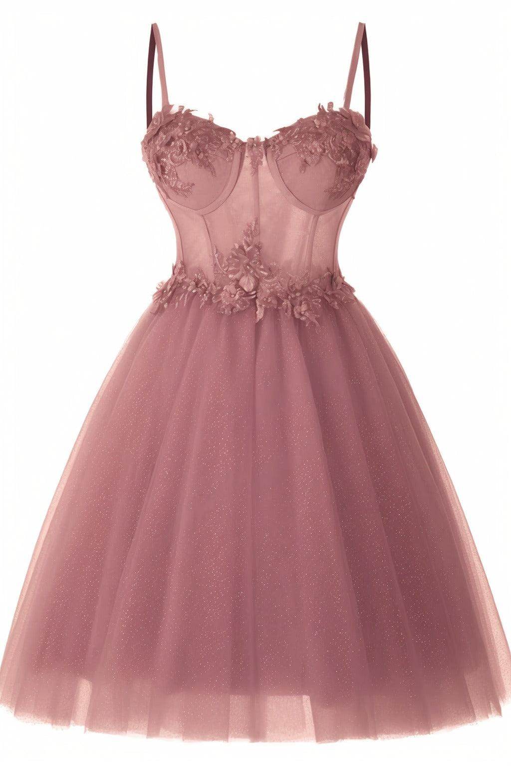 A-Line Short-Mini Tulle Prom Dress CS0400