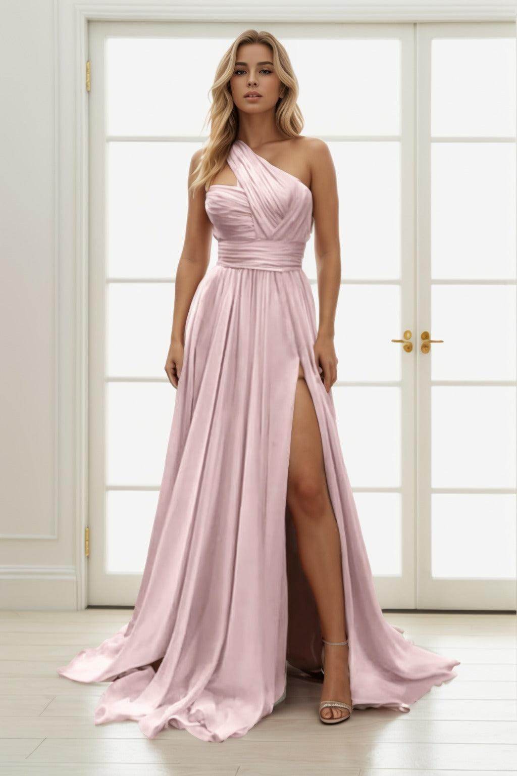 A-Line Maxi Chiffon Prom Dress CS0435
