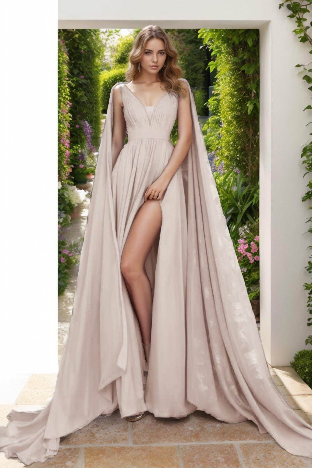 A-Line Floor Length Chiffon Prom Dress CS0454