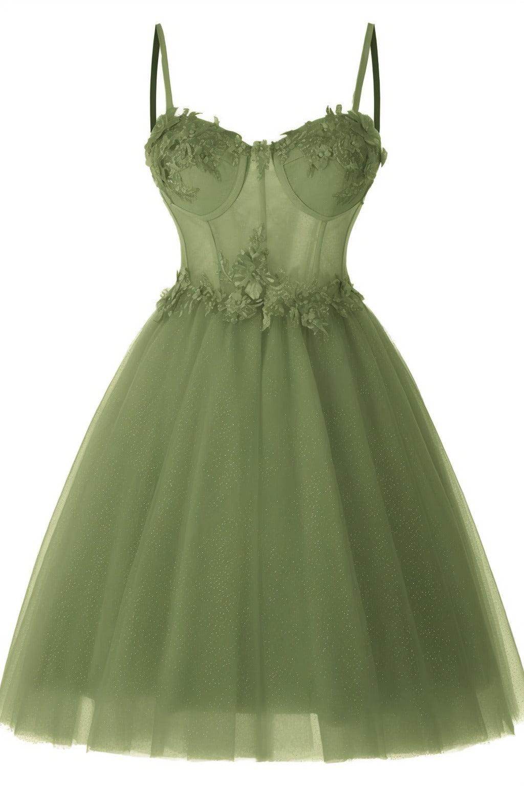 A-Line Short-Mini Tulle Prom Dress CS0400