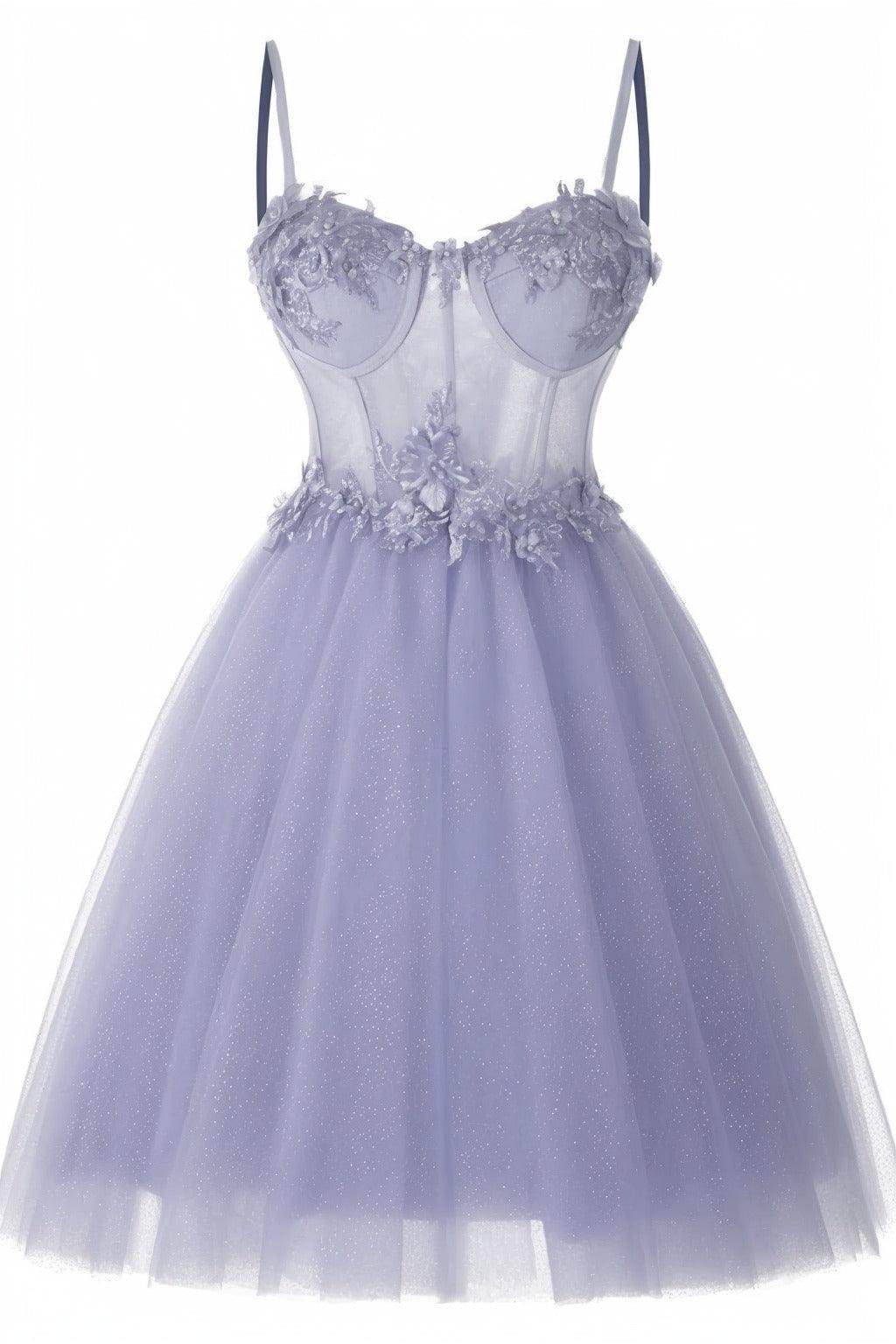 A-Line Short-Mini Tulle Prom Dress CS0400