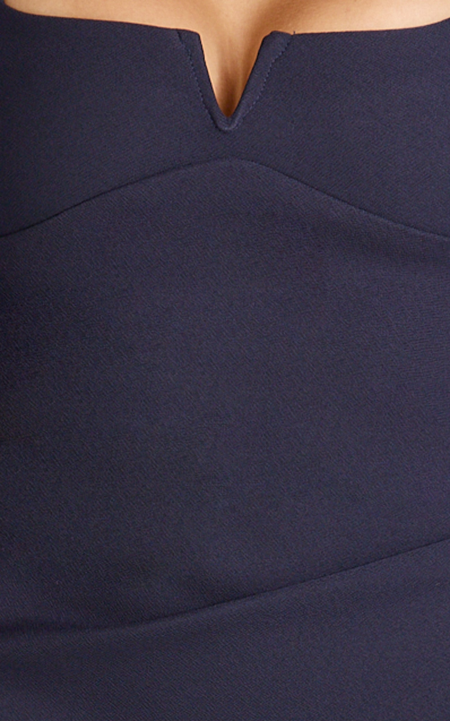Thelma Maxi Dress - Square Neck Bodycon Dress in Navy