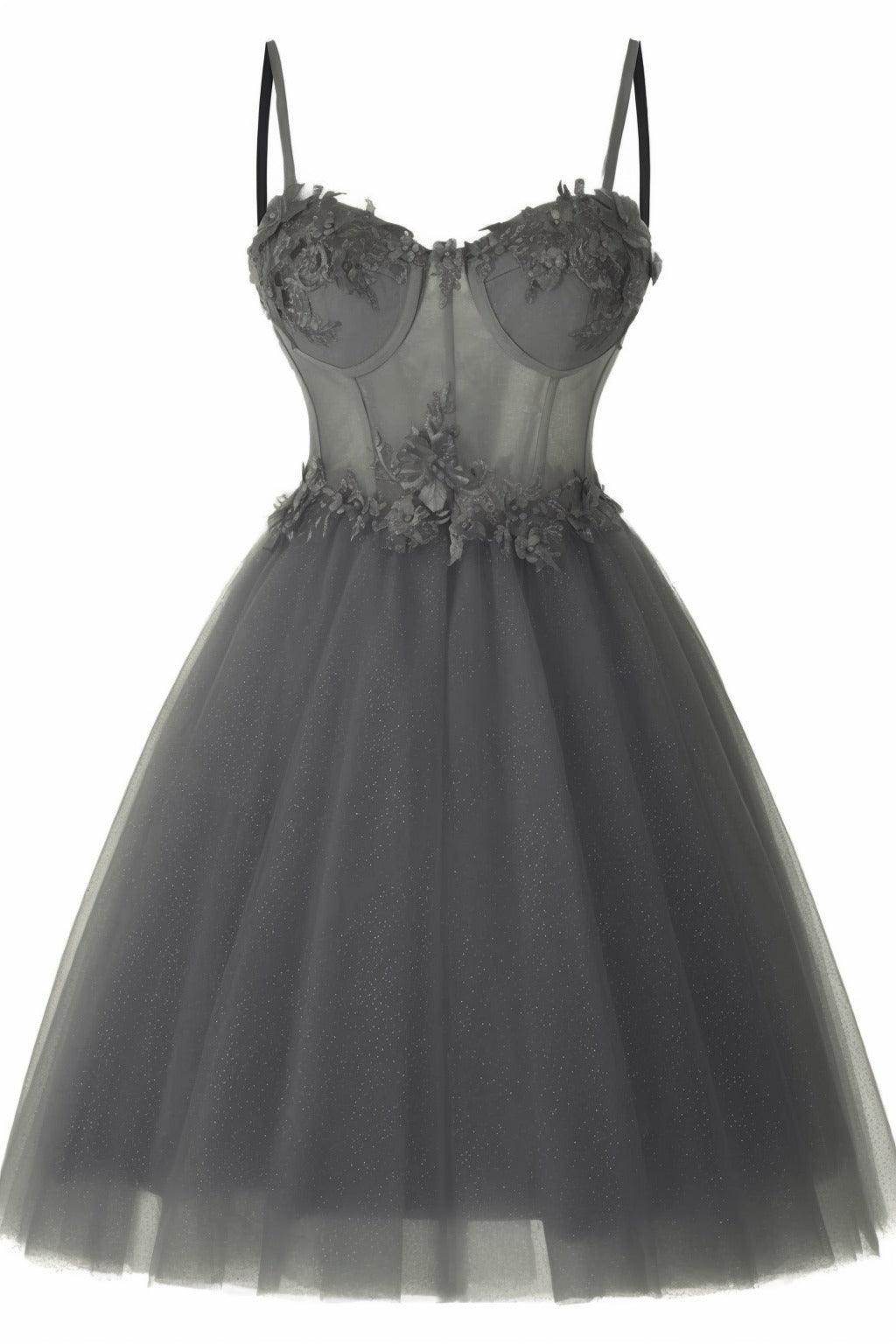 A-Line Short-Mini Tulle Prom Dress CS0400