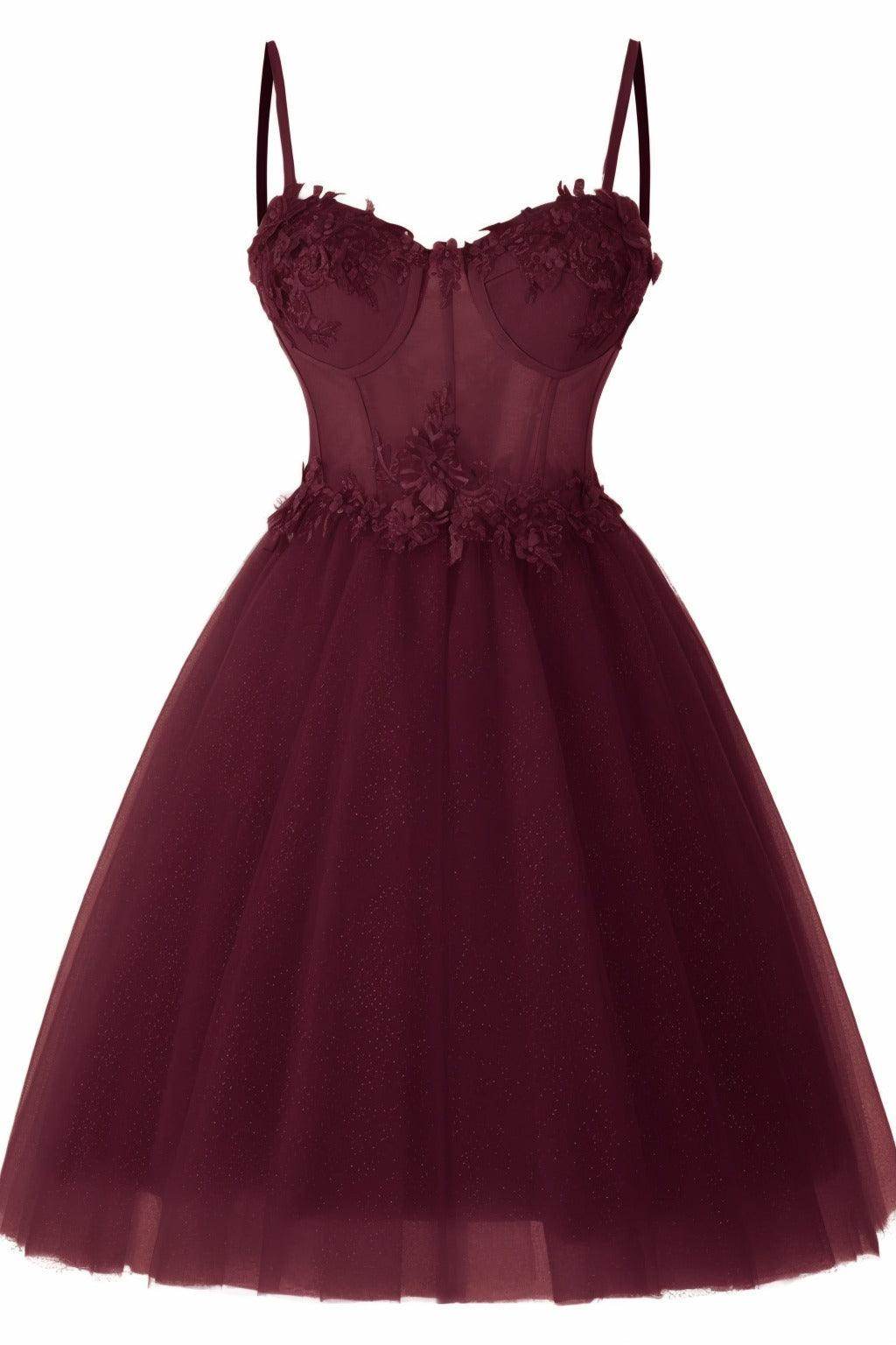 A-Line Short-Mini Tulle Prom Dress CS0400