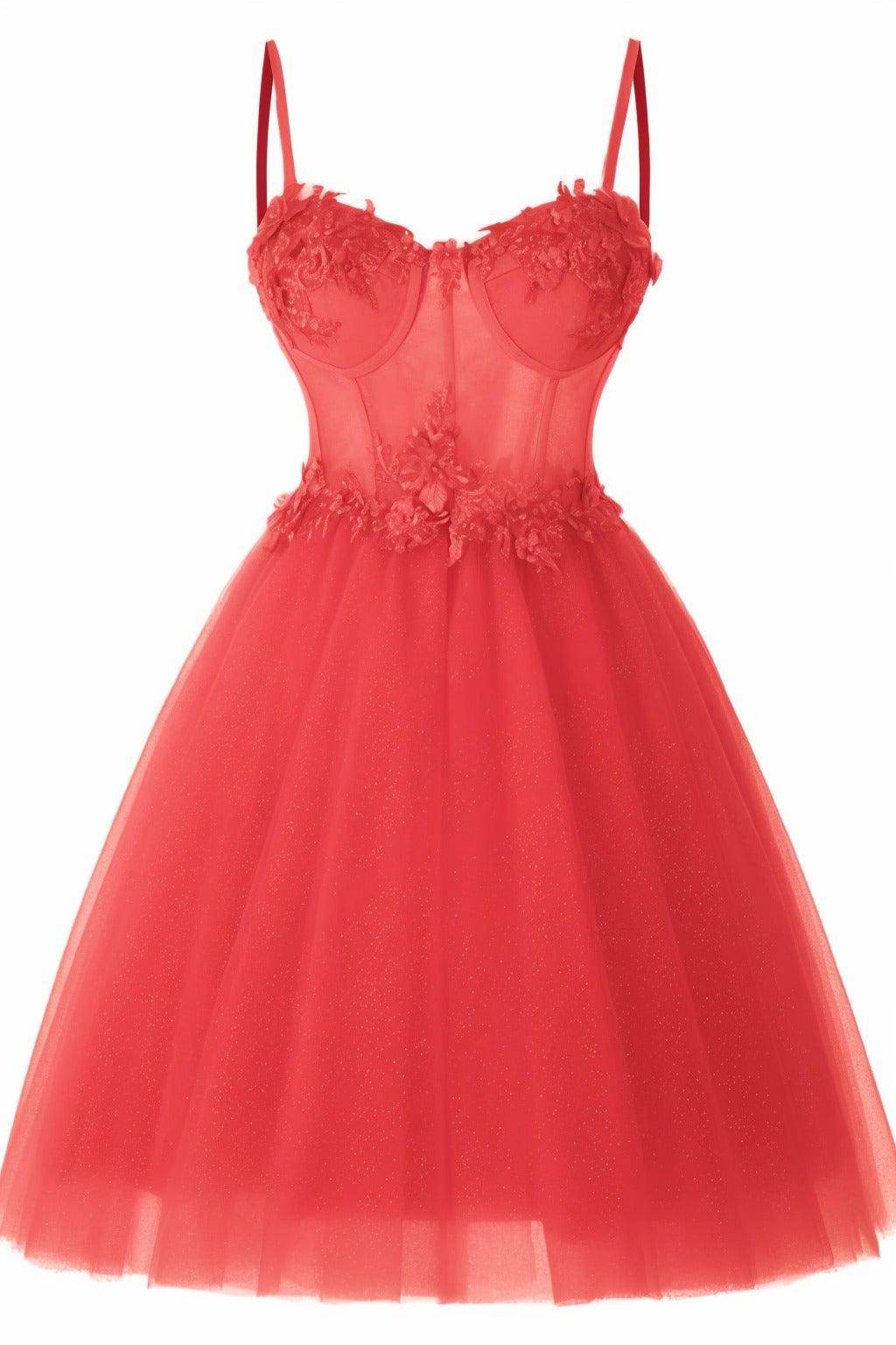 A-Line Short-Mini Tulle Prom Dress CS0400