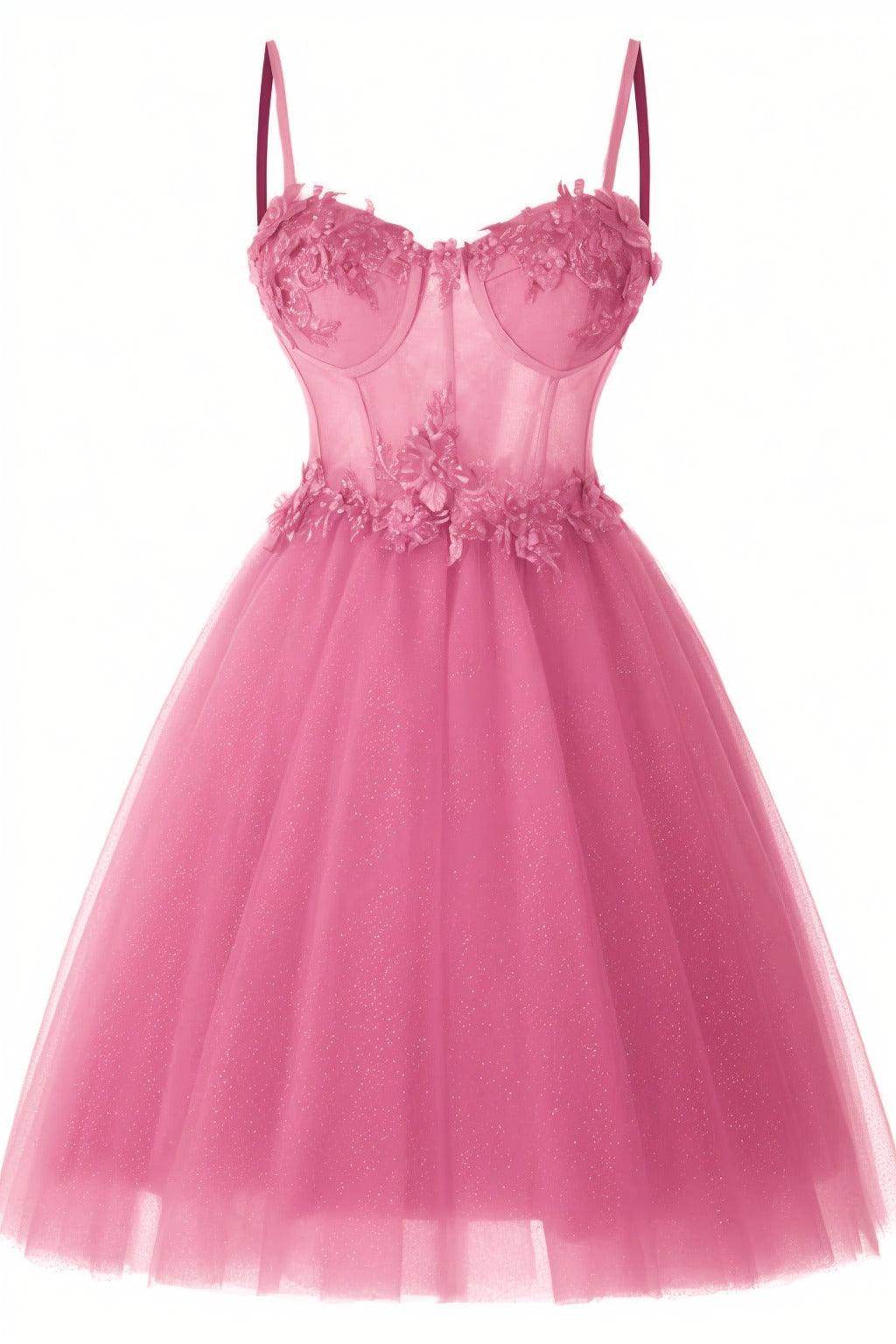 A-Line Short-Mini Tulle Prom Dress CS0400