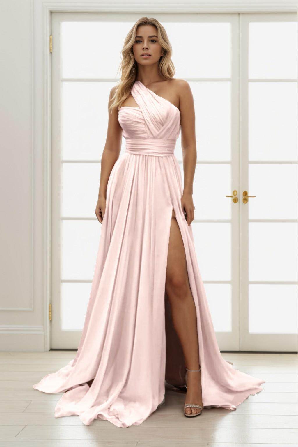 A-Line Maxi Chiffon Prom Dress CS0435