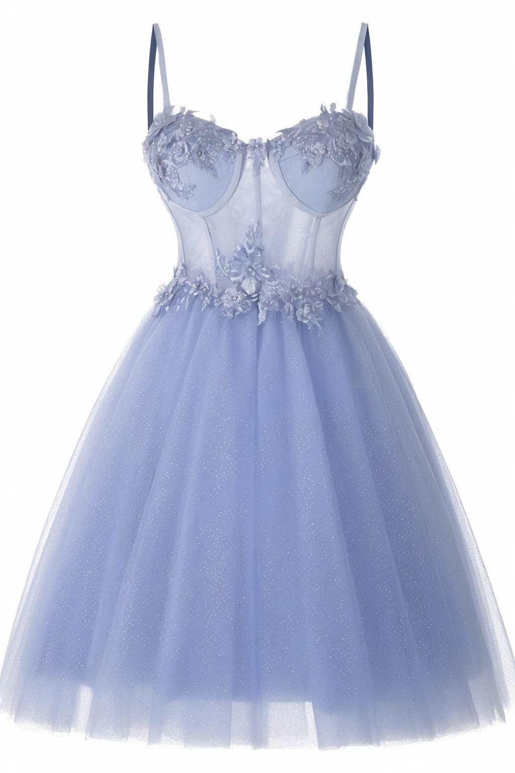 A-Line Short-Mini Tulle Prom Dress CS0400