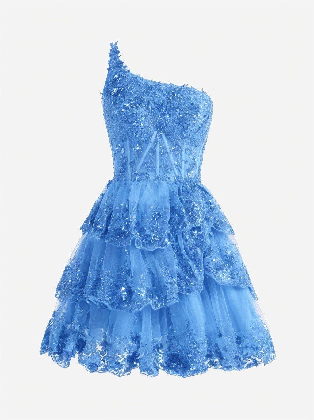 A-line Short Mini Tulle Prom Dress CS0420
