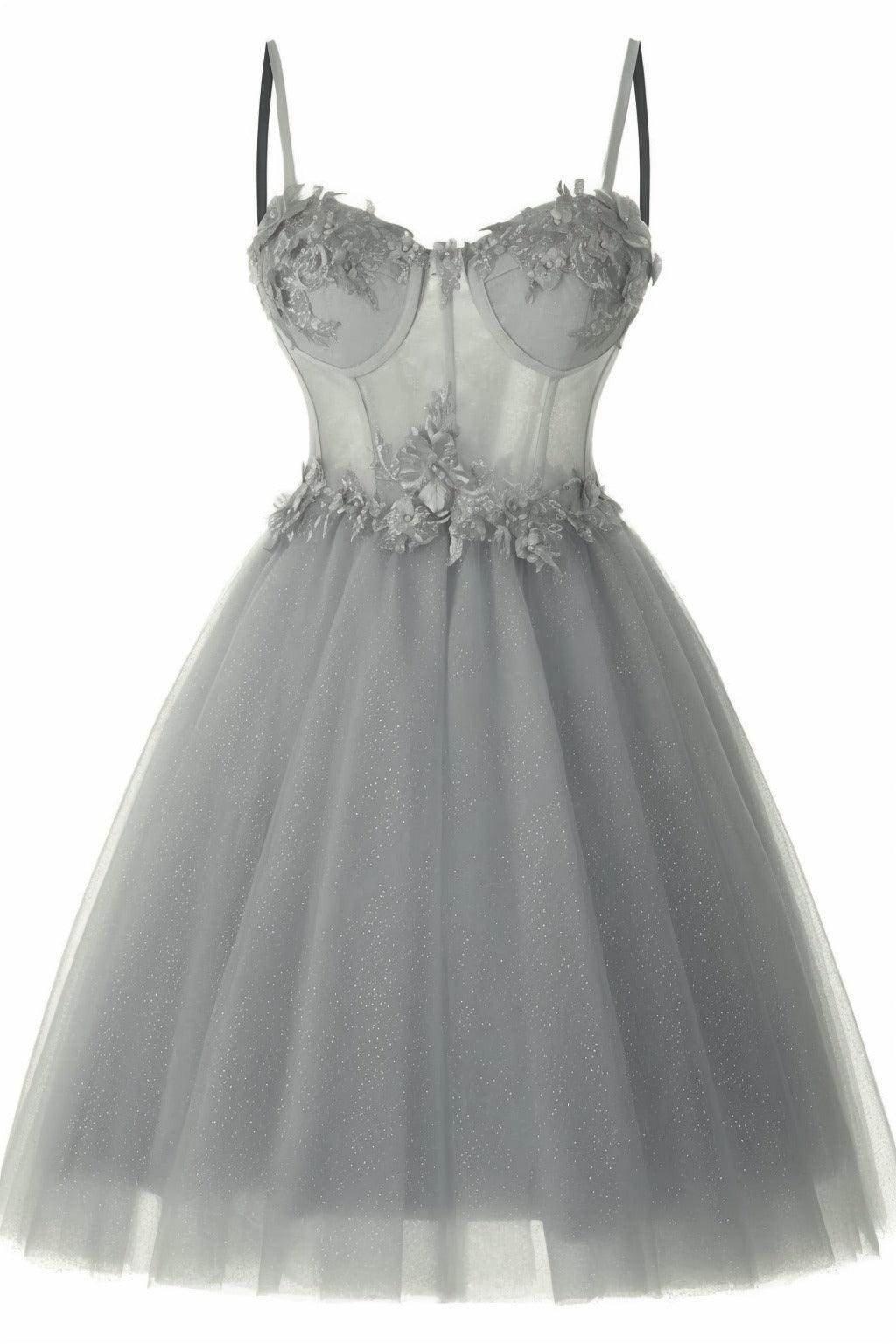 A-Line Short-Mini Tulle Prom Dress CS0400