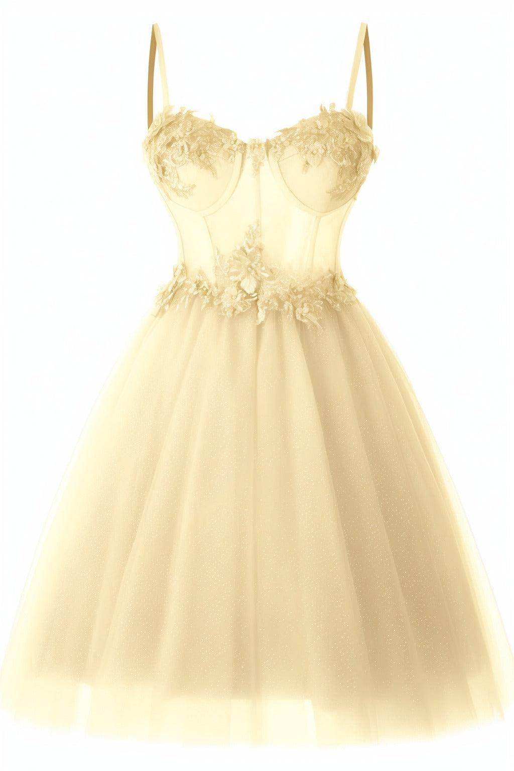 A-Line Short-Mini Tulle Prom Dress CS0400