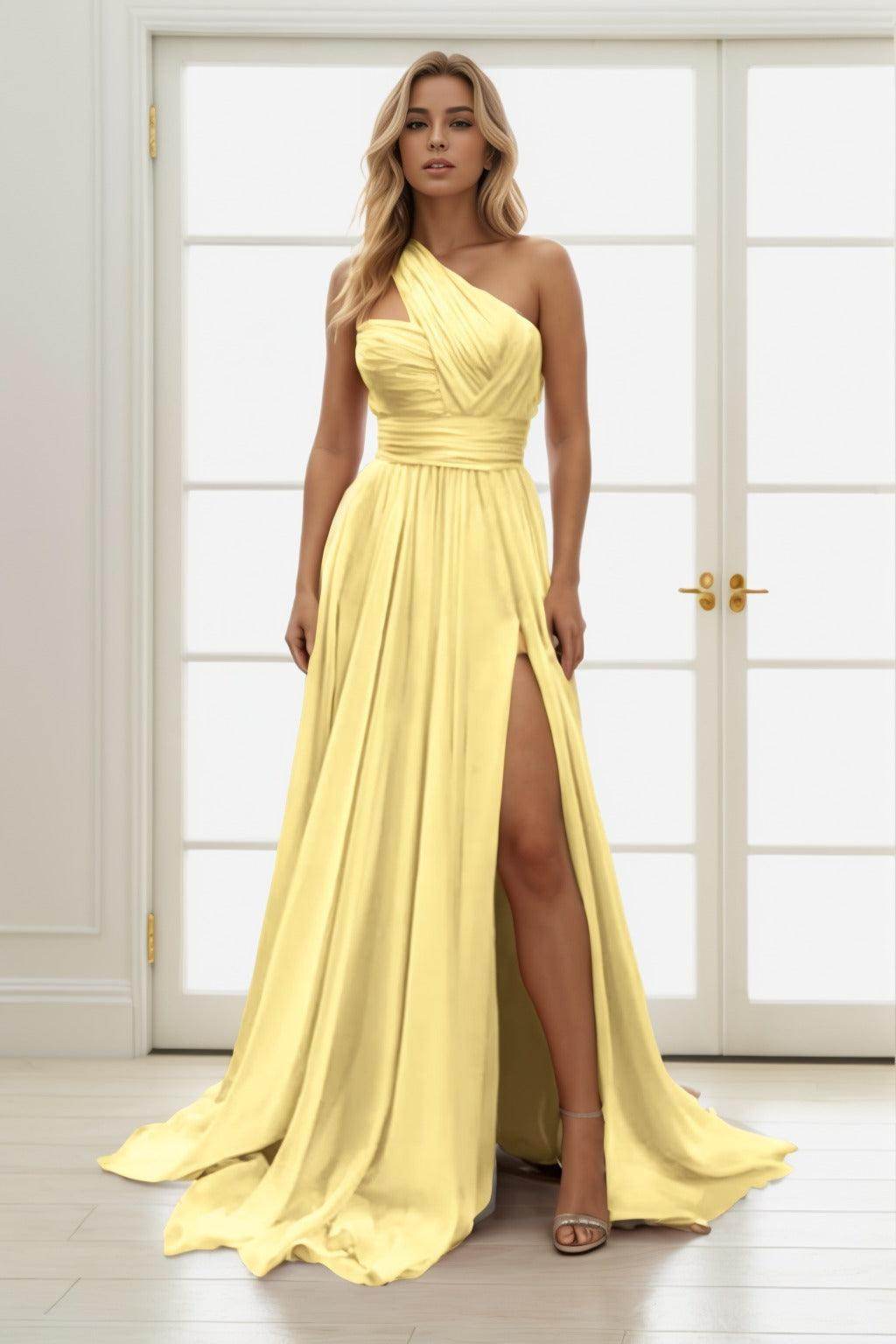 A-Line Maxi Chiffon Prom Dress CS0435