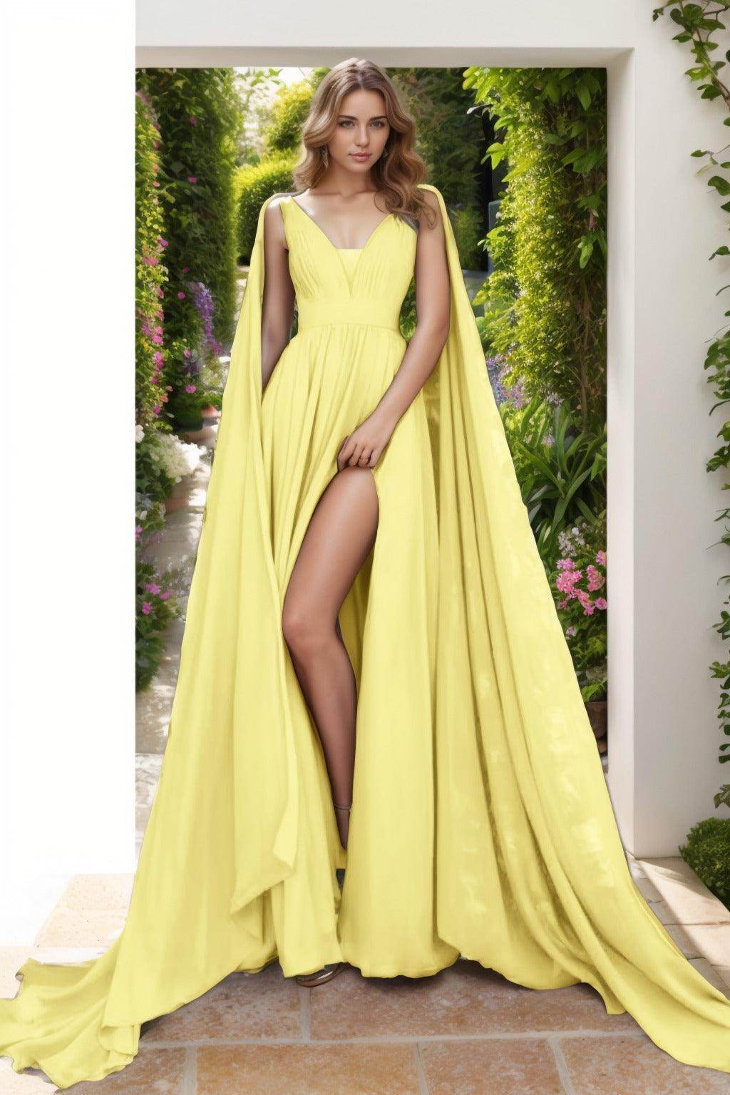 A-Line Floor Length Chiffon Prom Dress CS0454