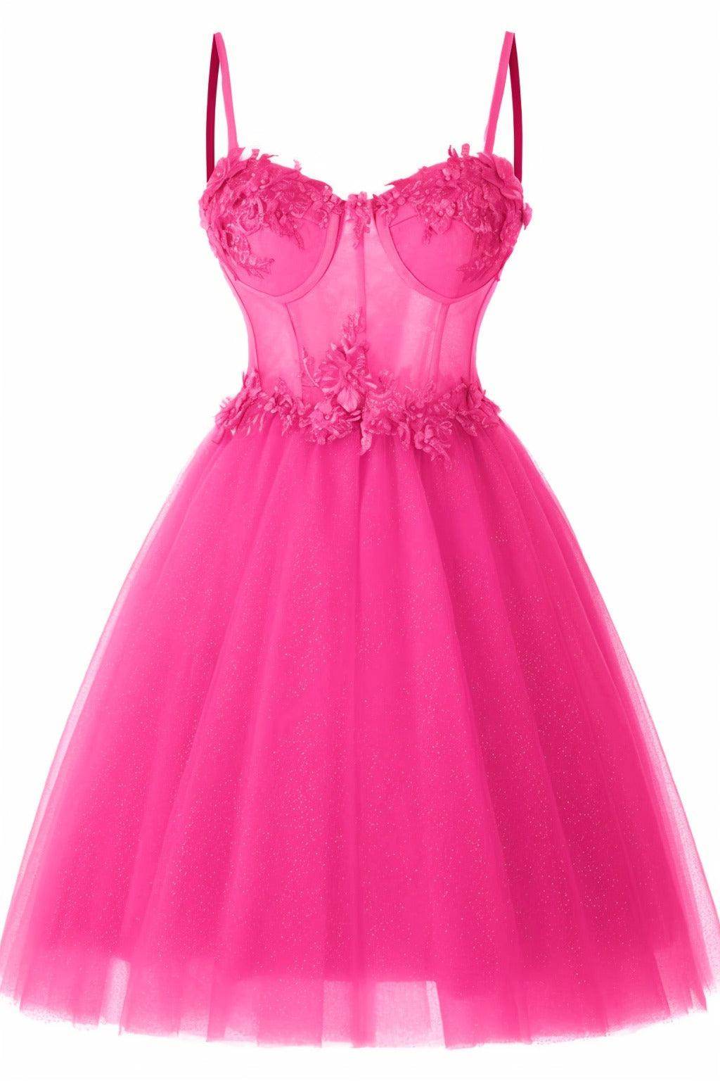 A-Line Short-Mini Tulle Prom Dress CS0400
