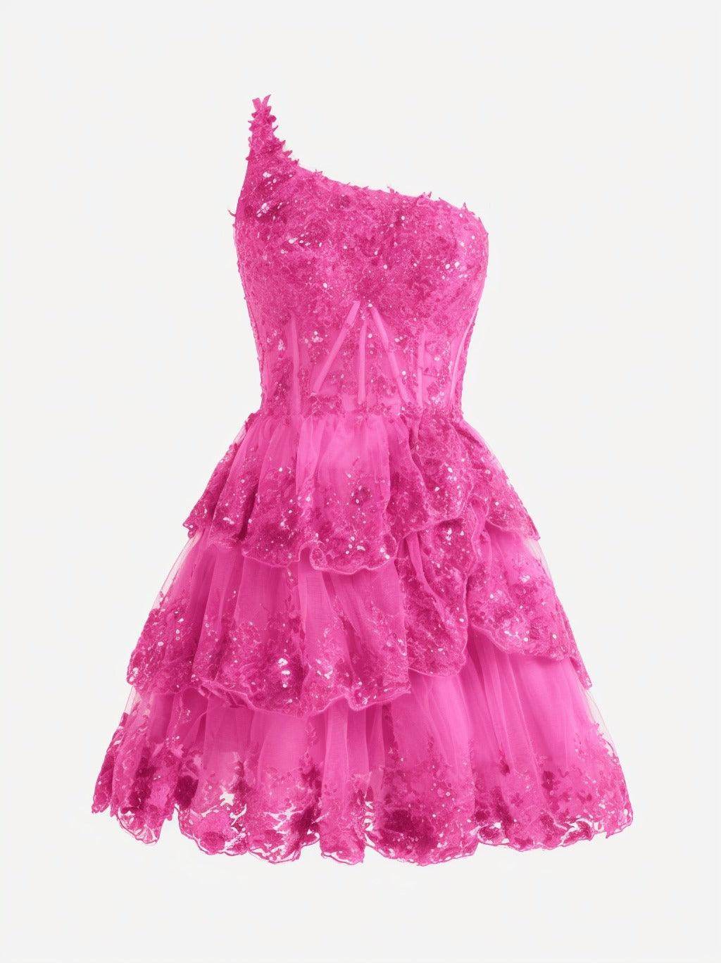 A-line Short Mini Tulle Prom Dress CS0420