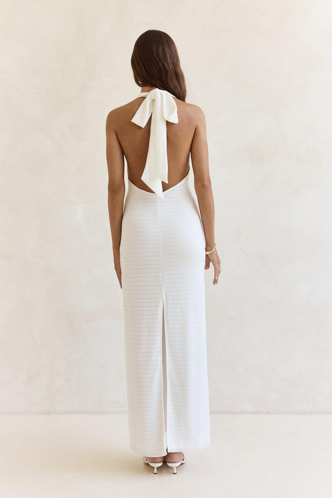 Chic By Day Halter Maxi Dress White
