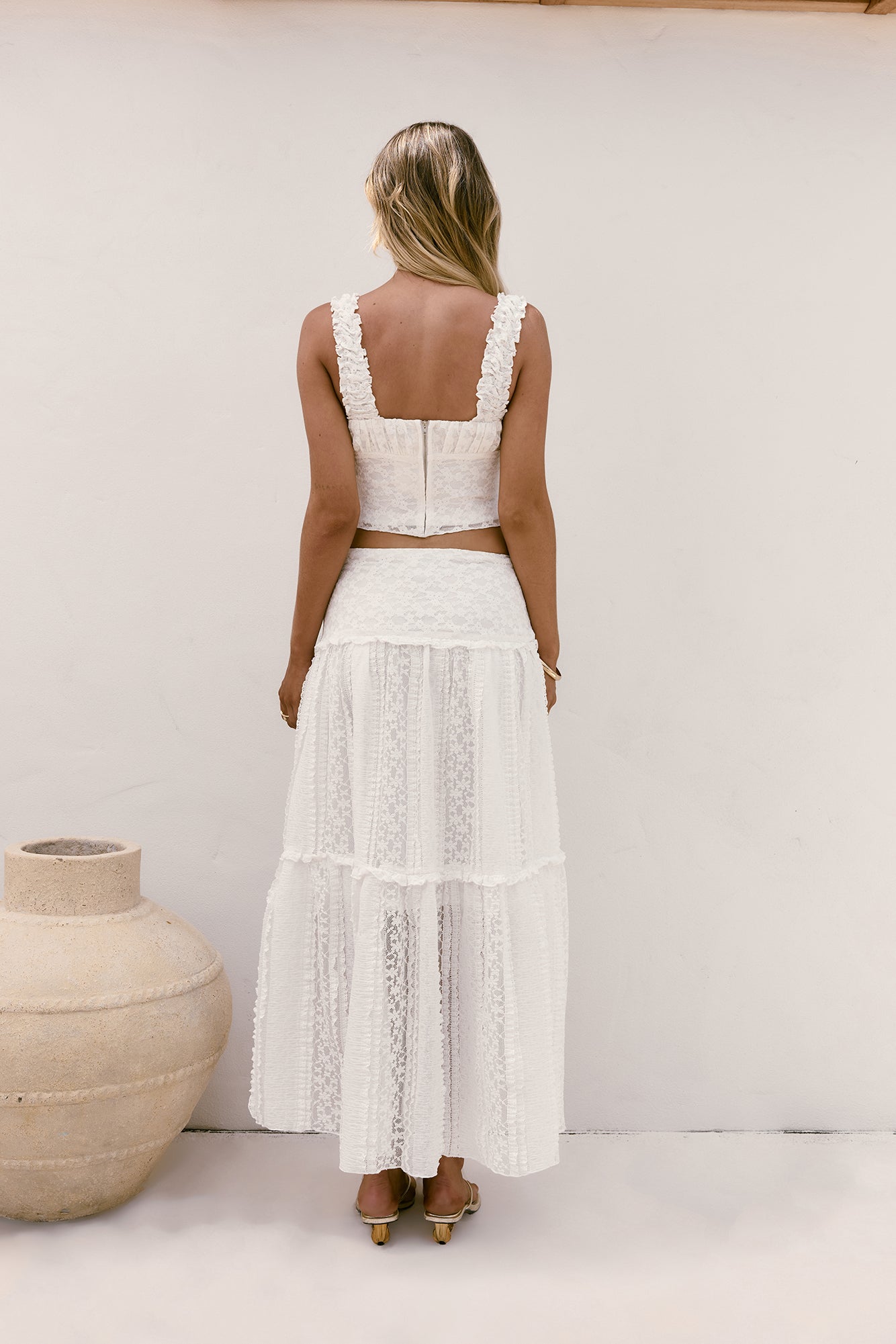 Flowing Blossoms Set White