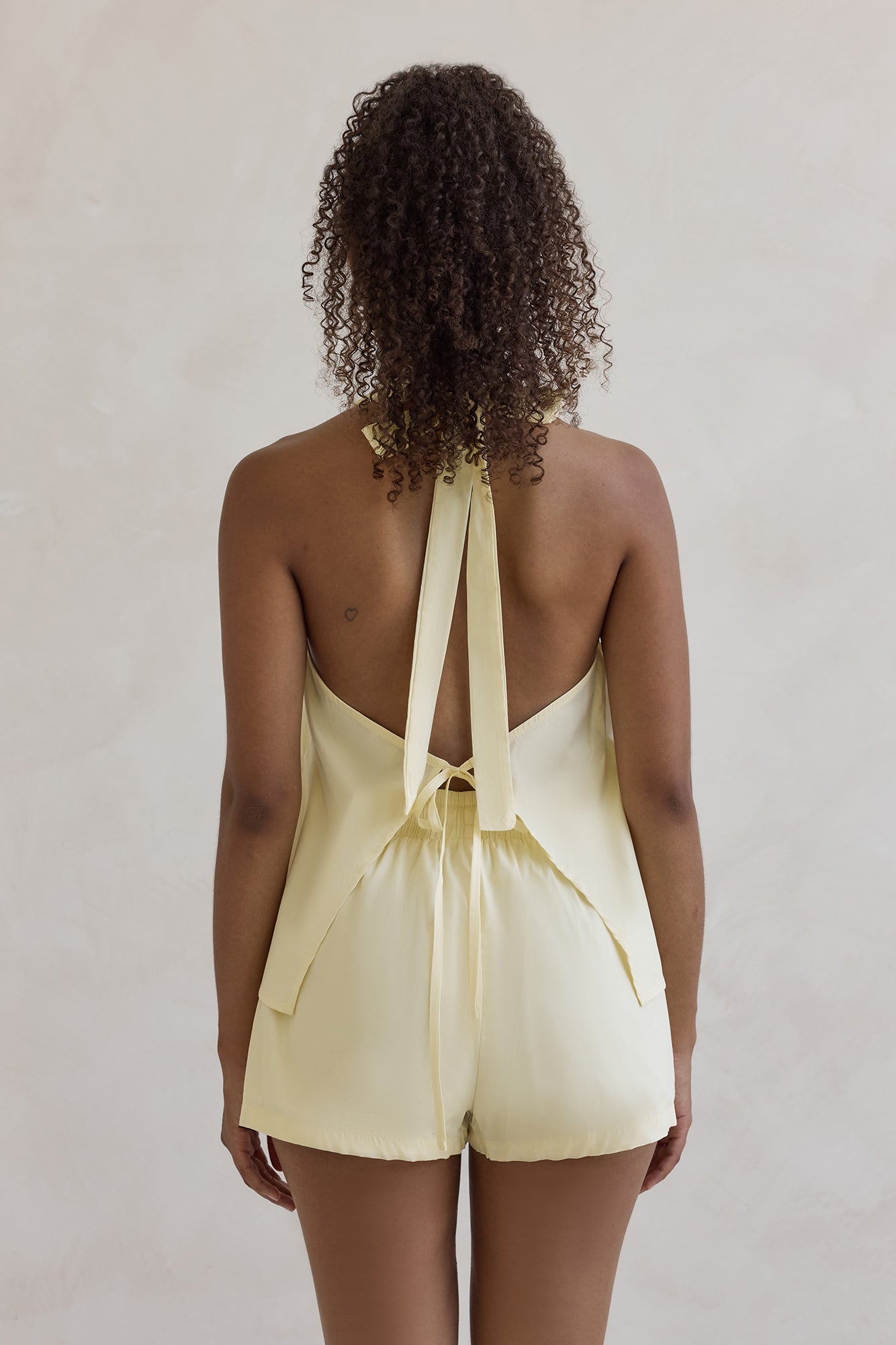 Evelyn Halter Top Yellow