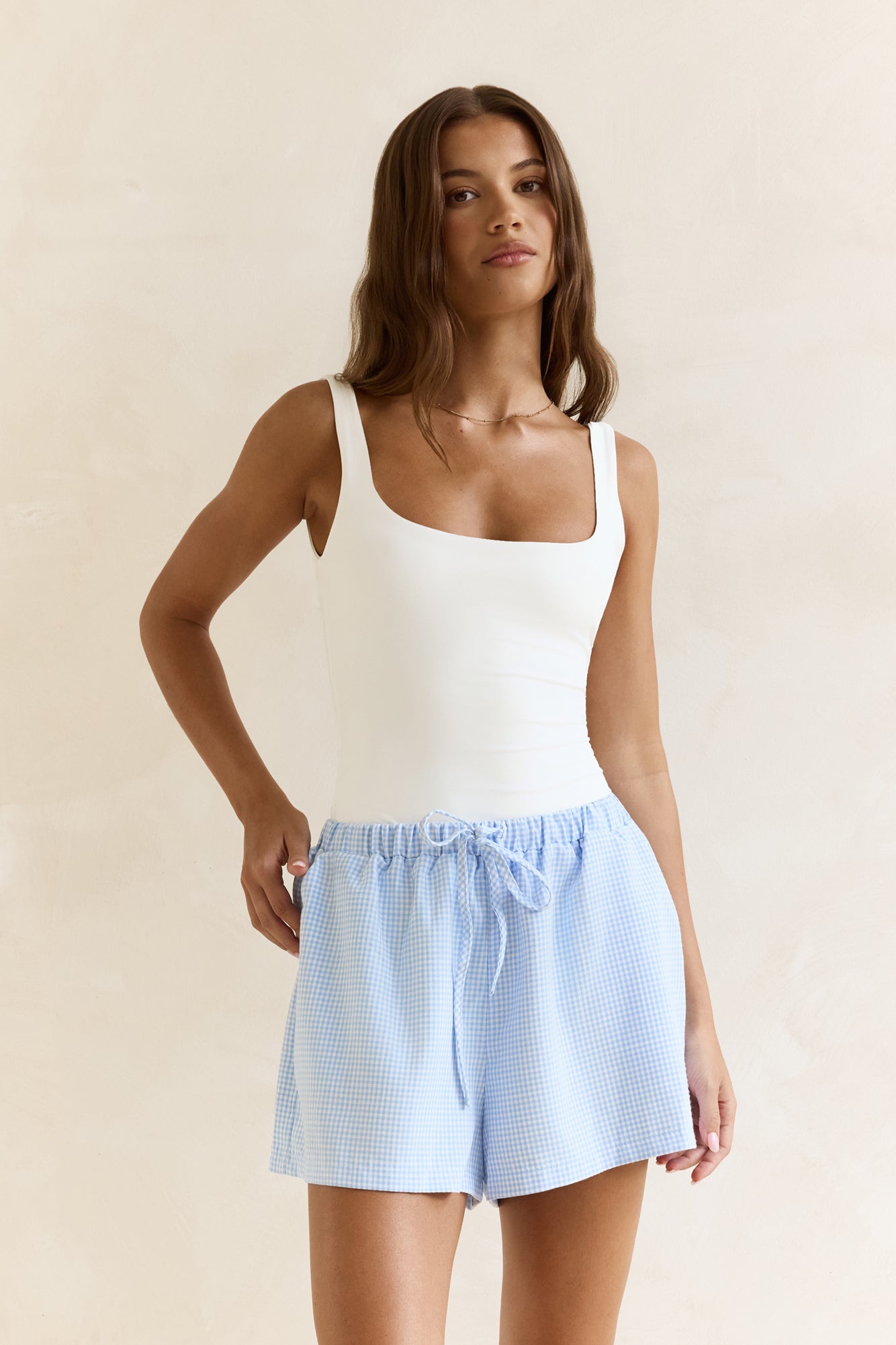 Sunlounge Summers Gingham Shorts Blue