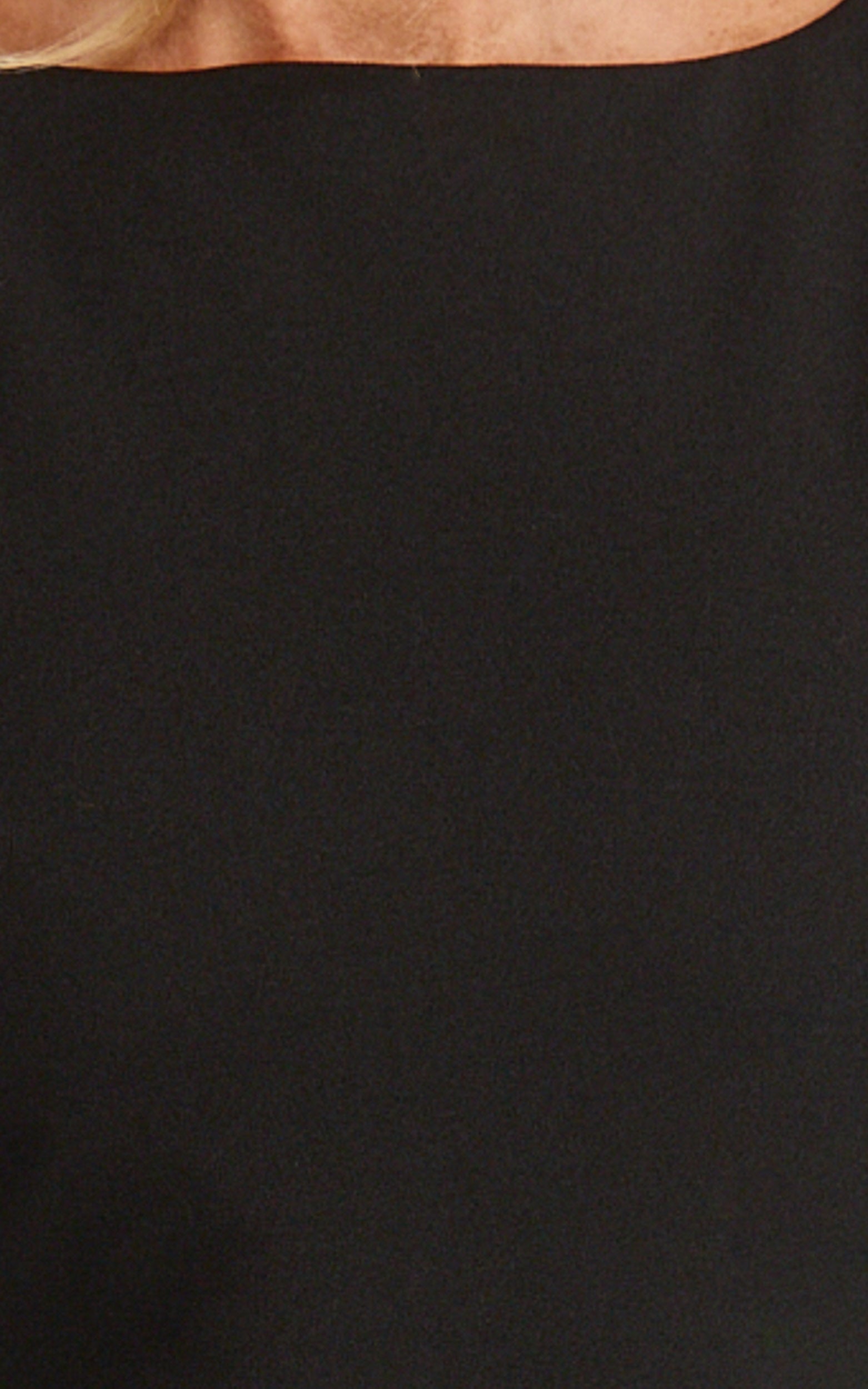 Indi Maxi Dress - Boat Neck Bodycon Dress in Black