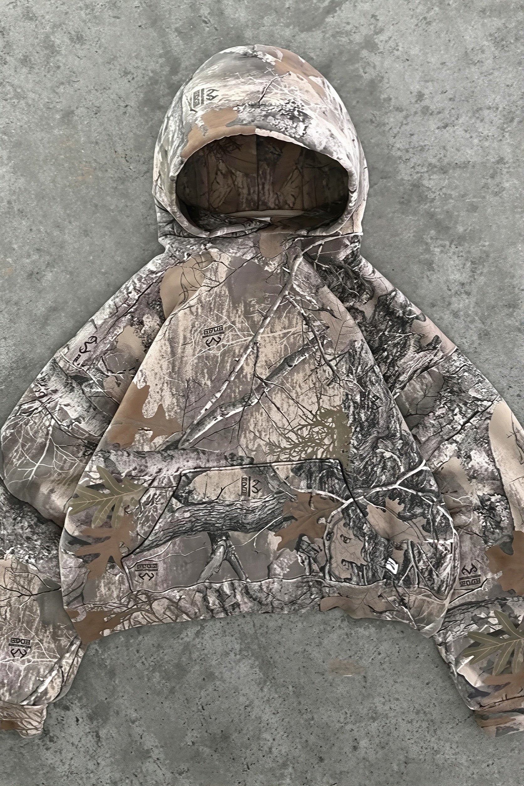 3D Leopard Print Loose Fit Hoodie
