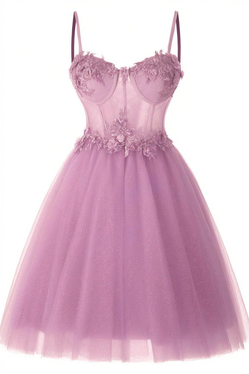 A-Line Short-Mini Tulle Prom Dress CS0400