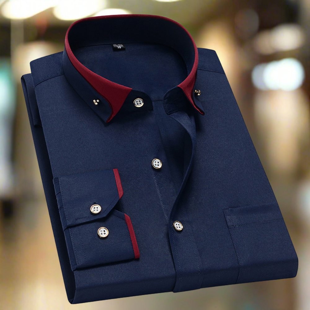 Albert™ | Classic Long-Sleeved Cotton Shirt