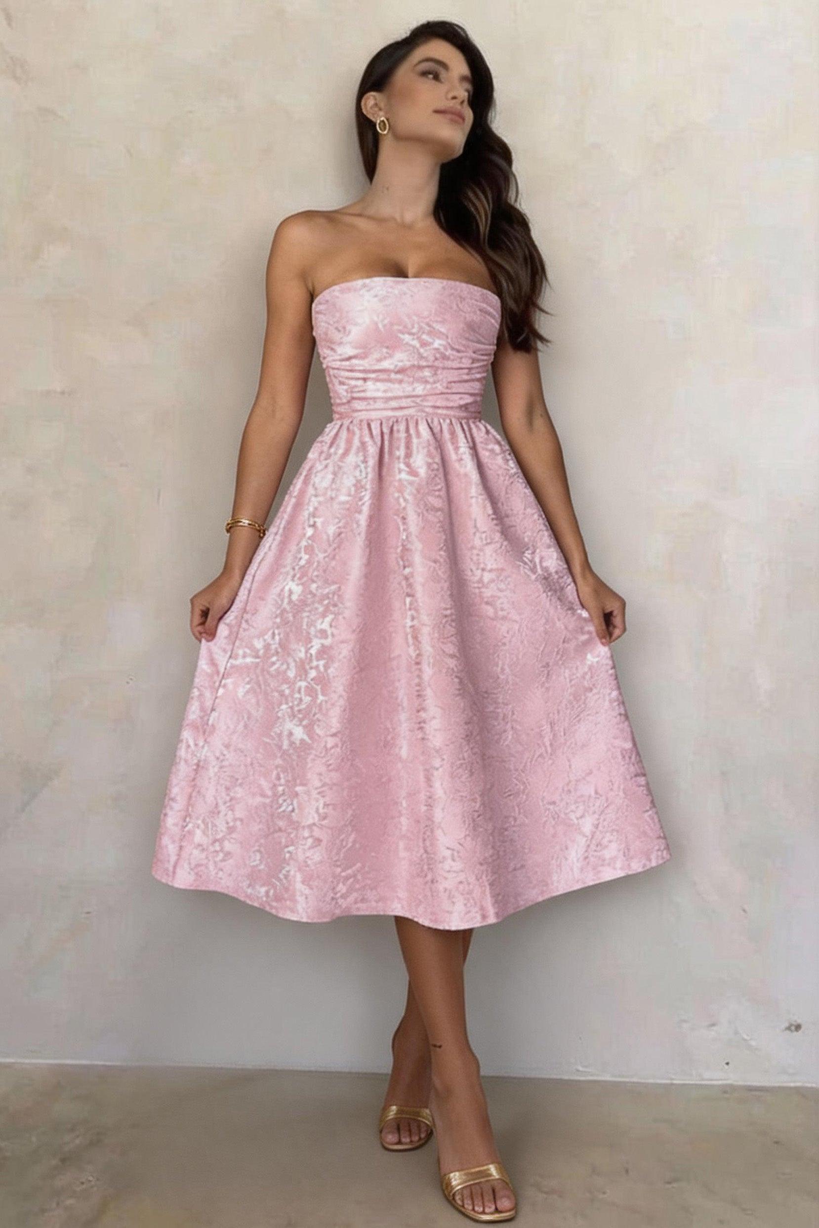 A-Line Midi Jacquard Dress 885712252250