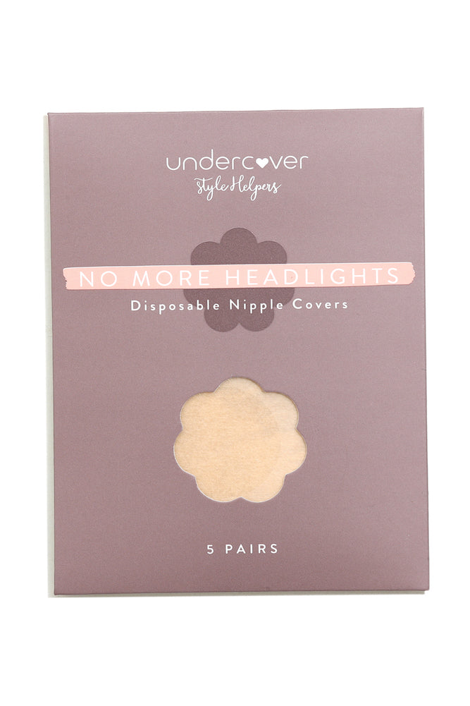 UNDERCOVER STYLE HELPERS No More Headlights Disposable Nipple Covers Nude
