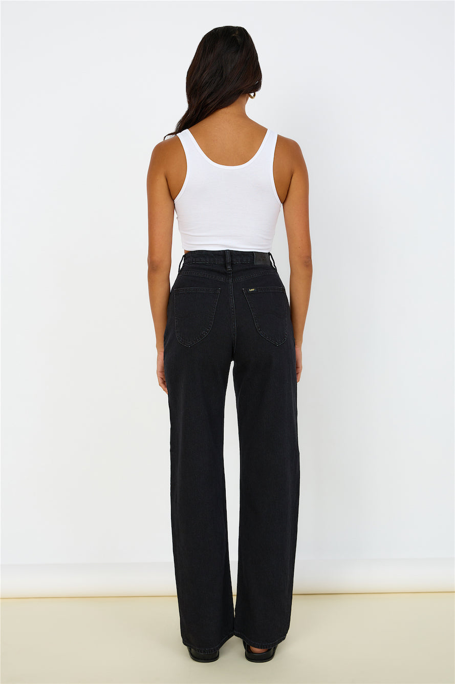 LEE High Baggy Jean Homme Black