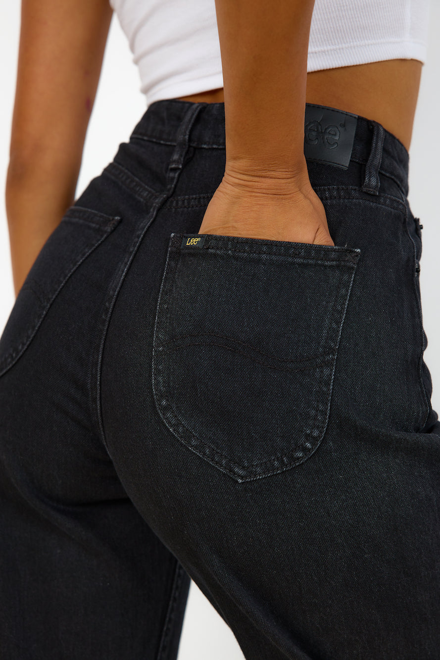 LEE High Baggy Jean Homme Black