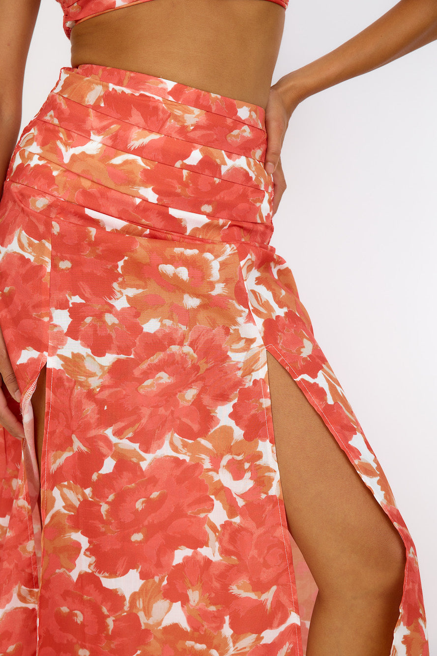 Golden Sunset Crop Top Orange